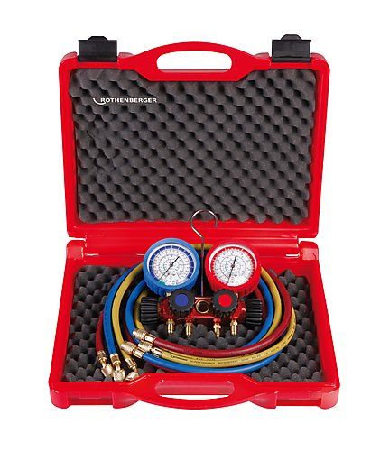 Rothenberger 4 Way R32/R410A Manifold Set & Charging Hoses